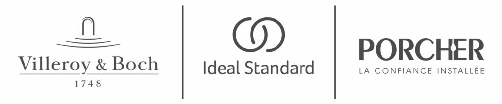 Logo Groupe Villeroy Porcher Ideal Standard Partenaire Gesec salle de bain et robinetterie