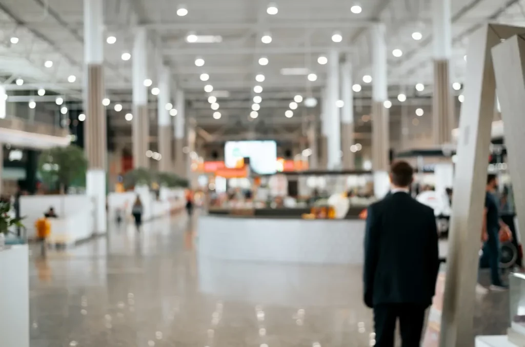 fond centre commercial hall vue