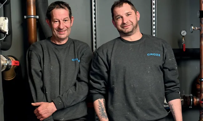 Herve Thierry techniciens CVC plomberie CROZE