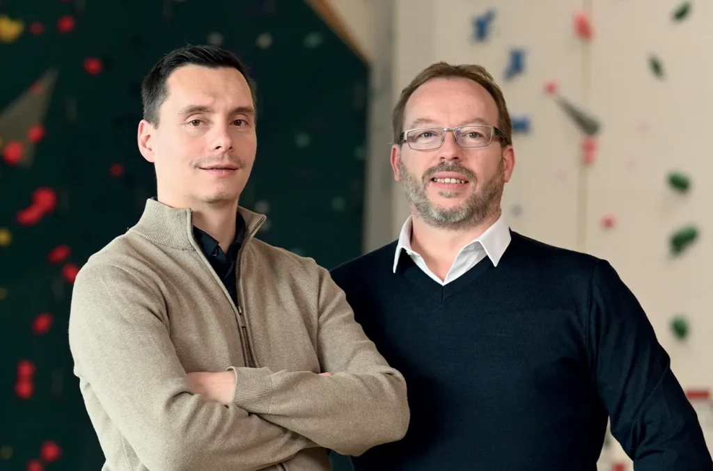 Portrait Didier Thonnet Valentin Masson gerants entreprise CROZE chauffage plomberie Ventilation