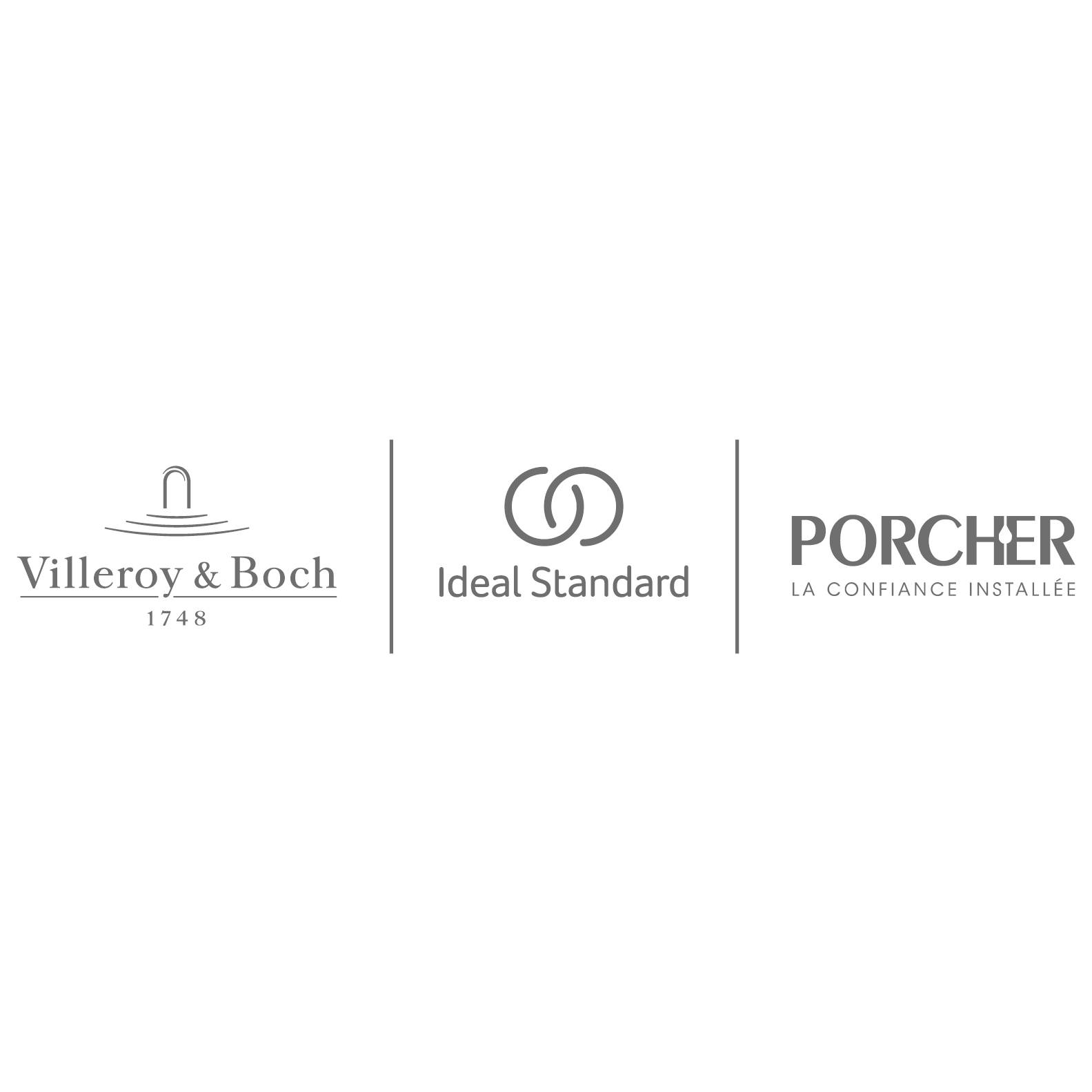 Logo Groupe Villeroy Porcher Ideal Standard Partenaire Gesec salle de bain et robinetterie